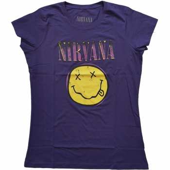 Merch Nirvana: Dámske Tričko Xerox Smiley Pink 