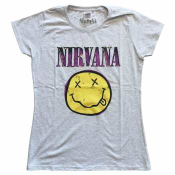 Merch Nirvana: Dámske Tričko Xerox Smiley Pink 