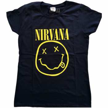 Merch Nirvana: Dámské Tričko Yellow Smiley  XS