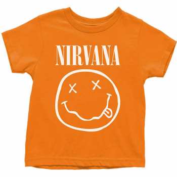 Merch Nirvana: Detské Toddler Tričko White Smiley 