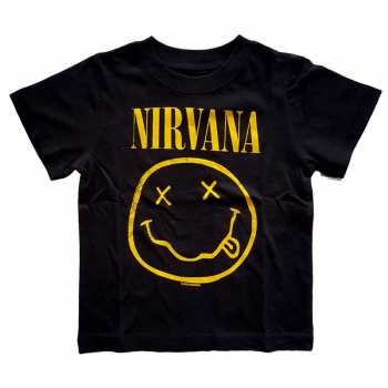 Merch Nirvana: Detské Toddler Tričko Yellow Smiley 