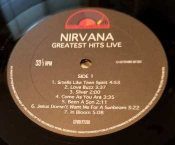 LP Nirvana: Greatest Hits... Live