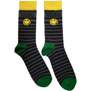 Merch Nirvana: Členkové ponožky Yellow Happy Face Pattern