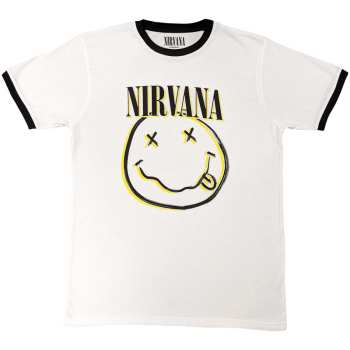 Merch Nirvana: Ringer Tričko Double Smiley