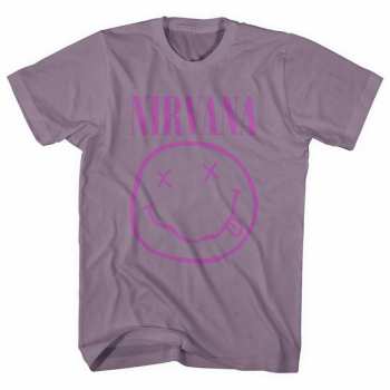 Merch Nirvana: Tričko Purple Smiley M