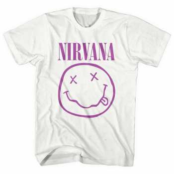 Merch Nirvana: Tričko Purple Smiley M