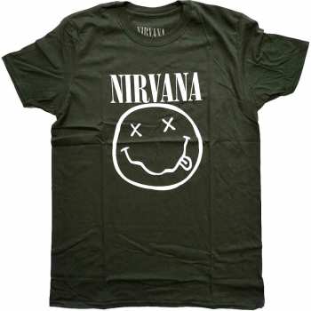 Merch Nirvana: Tričko White Smiley 