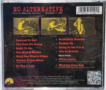 CD No Alternative: Live From The Mabuhay Gardens November 6, 1980