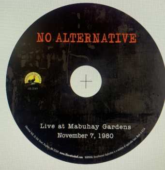 CD No Alternative: Live From The Mabuhay Gardens November 6, 1980