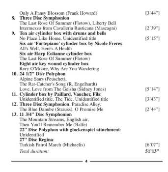 CD No Artist: The Three Disc Symphonion And Other Victorian Musical Boxes