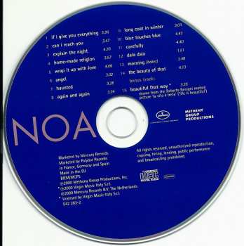 CD Noa: Blue Touches Blue