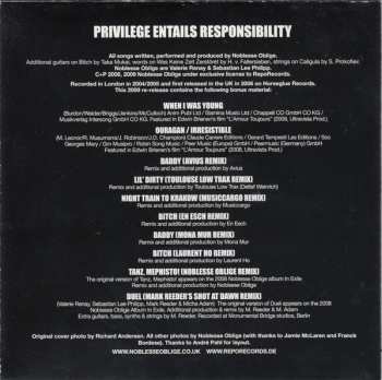 CD Noblesse Oblige: Privilege Entails Responsibility