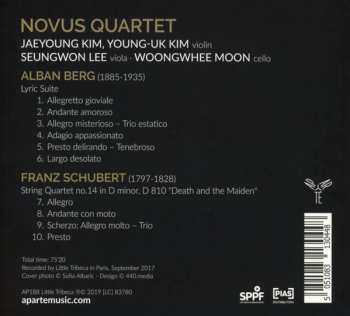 CD Franz Schubert: Lyric Suite, Death and the Maiden