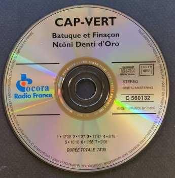 CD Ntóni Denti D'Oro: Cap-Vert: Batuque Et Finaçon = Cape Verde: Batuque And Finaçon