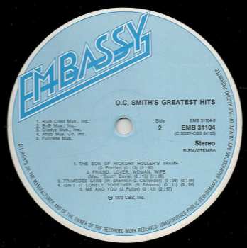 LP OC Smith: O.C. Smith's Greatest Hits