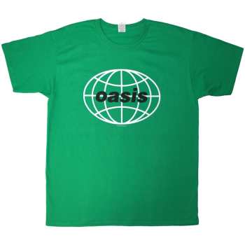Merch Oasis: Oasis Unisex T-shirt: 1998 World Tour - Mexico City (green) (back Print) (small) S