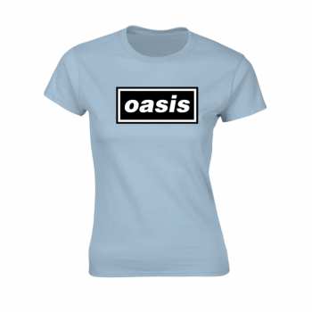 Merch Oasis: Tričko Dámské Decca Logo Oasis (light Blue) S