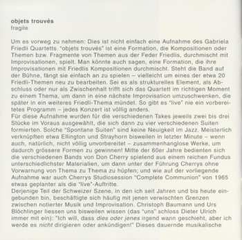 CD Objets Trouvés: Fragile