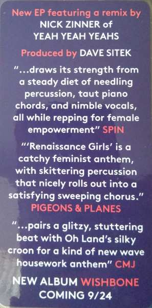 LP Oh Land: Renaissance Girls