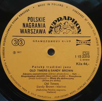 LP Old Timers: Polský Tradiční Jazz