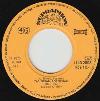 SP Oldřich Říha: Zas Někam Pospíchám / Láska Na První Dotek