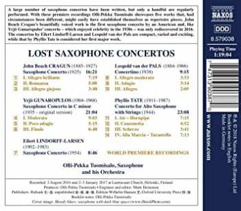 CD Olli-Pekka Tuomisalo: Lost Saxophone Concertos