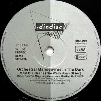 LP Orchestral Manoeuvres In The Dark: Maid Of Orleans