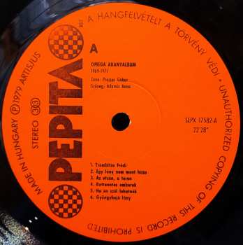 LP Omega: Aranyalbum 1969-1971