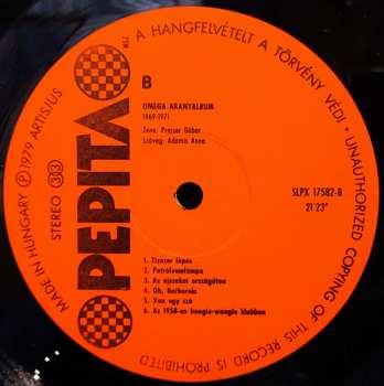 LP Omega: Aranyalbum 1969-1971