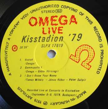 2LP Omega: Élő Omega Kisstadion '79