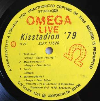 2LP Omega: Élő Omega Kisstadion '79