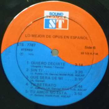 CD Opus 5: Lo Mejor De Opus En Español