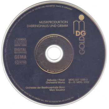 CD Orchester Der Beethovenhalle Bonn: Debussy/Ravel: Orchesterwerke