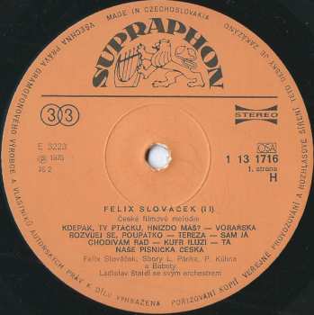 LP Felix Slováček: II (Melodie Z Českých Filmů)