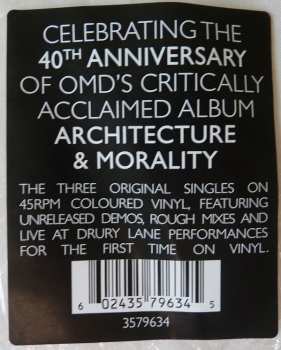 3LP Orchestral Manoeuvres In The Dark: Architecture & Morality (The Singles) LTD | CLR