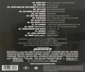 CD Various: Original Motion Picture Soundtrack Furious 7
