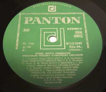 LP Originální Pražský Synkopický Orchestr: Stará, Natoč Gramofon