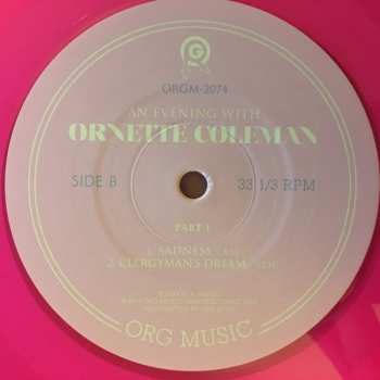 LP Ornette Coleman: An Evening With Ornette Coleman, Part 1 LTD | CLR