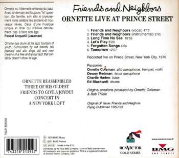 CD Ornette Coleman: Friends And Neighbors (Ornette Live At Prince Street) DIGI