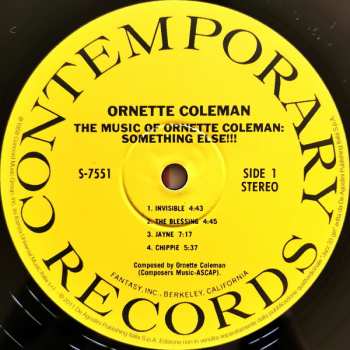LP Ornette Coleman: Something Else!!!!
