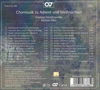 CD Orpheus Vokalensemble: Chormusik Zu Advent Und Weihnachten
