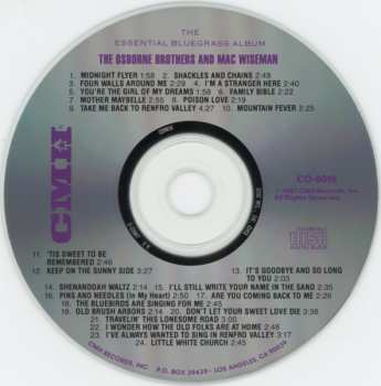 CD The Osborne Brothers: The Osborne Brothers & Mac Wiseman - The Essential Bluegrass Album