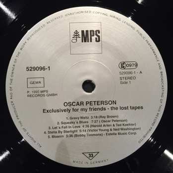LP Oscar Peterson: The Lost Tapes LTD