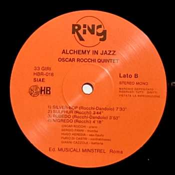 LP Oscar Rocchi Quintet: Alchemy in Jazz
