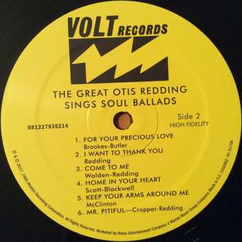 7LP/Box Set Otis Redding: The Definitive Studio Album Collection