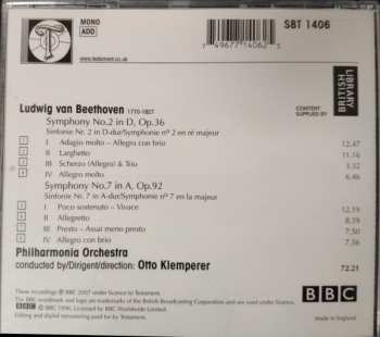 CD Ludwig van Beethoven: Symphonies Nos.2 & 7