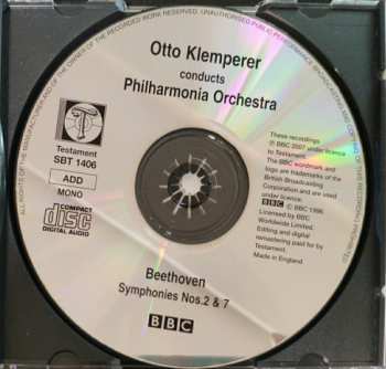 CD Ludwig van Beethoven: Symphonies Nos.2 & 7