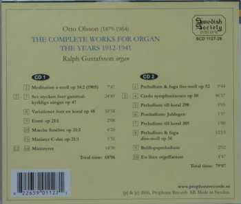 2CD Otto Olsson: The Complete Works For Organ: The Years 1912-1941