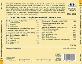 CD Ottorino Respighi: Complete Piano Music, Volume Two: Original Piano Works II
