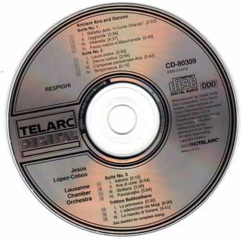 CD Ottorino Respighi: Respighi - Ancient Airs And Dances ; Trittico Botticelliano